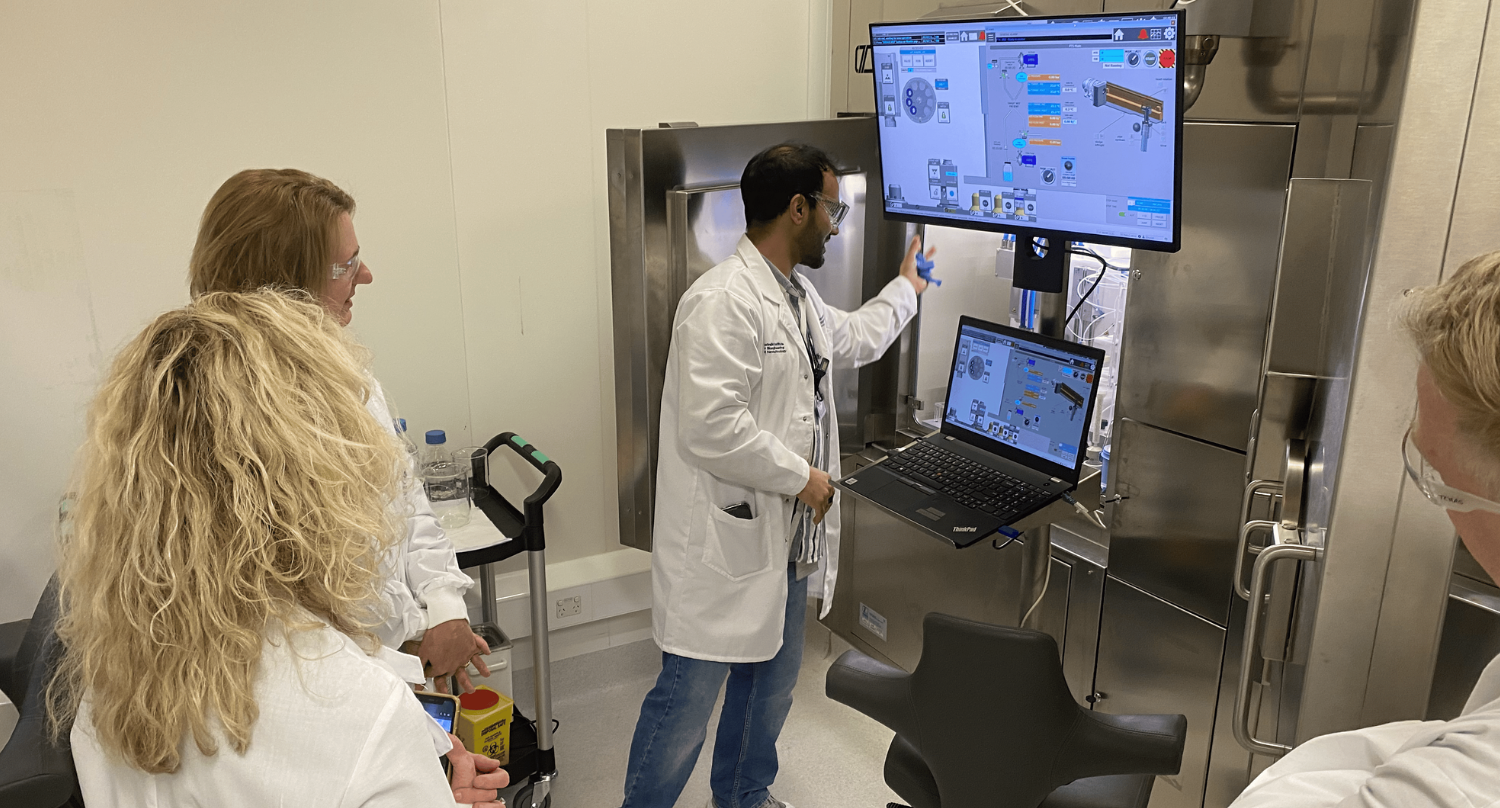 Researcher at the ACRF Facility for Targeted Radiometals in Cancer at The University of Queensland’s Centre for Advanced Imaging